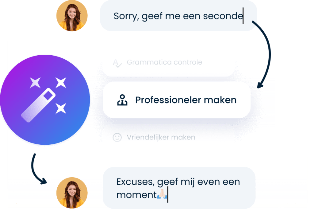 Maak je teksten vriendelijker of professioneler met behulp van de AI-Antwoord Assistent