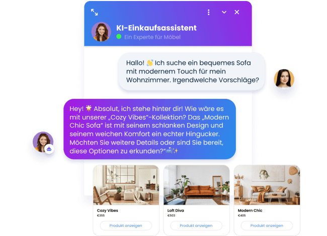 Smartsupp Mira KI kann Kunden personalisierte Empfehlungen geben