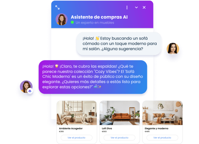 Smartsupp Mira IA puede ofrecer a los clientes recomendaciones personalizadas