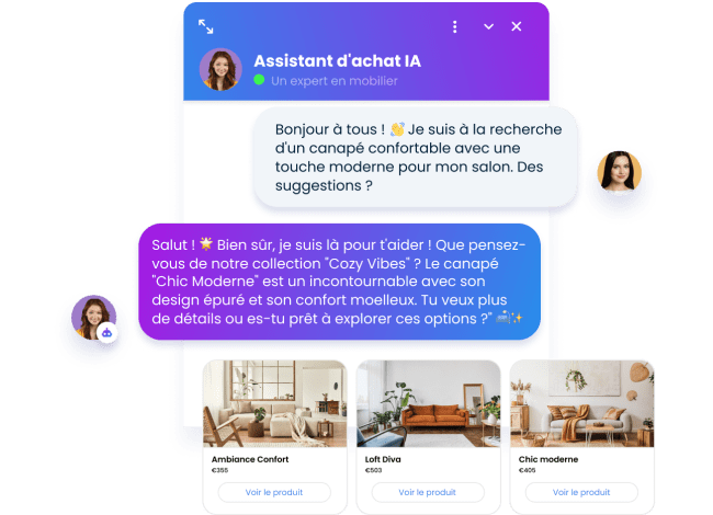 Smartsupp Mira AI peut offrir des recommandations personnalisées aux clients