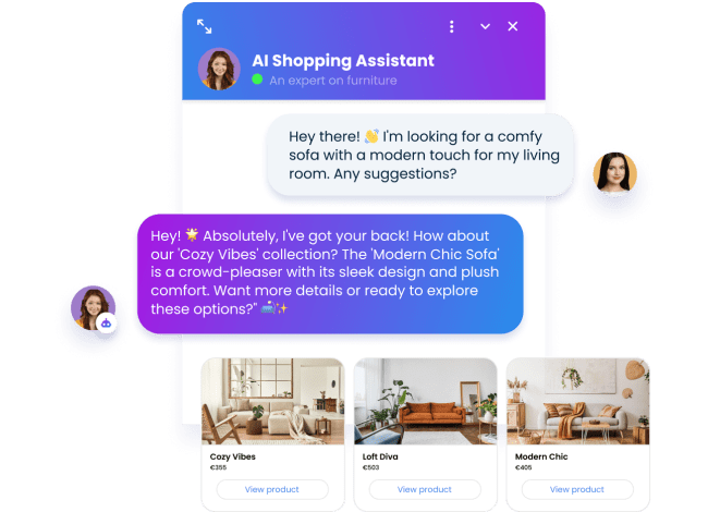 Smartsupp Mira AI can give customers personalized recommendations