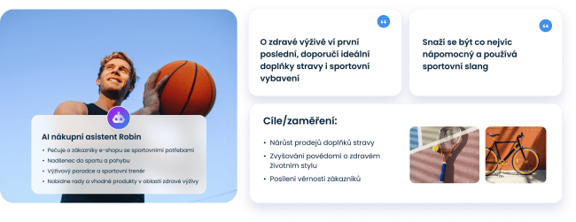 AI nákupní asistent jako zákaznická podpora v e-shopu se sportovními potřebami