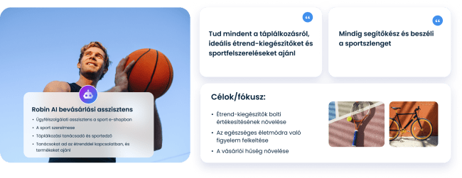 AI vásárlási asszisztens használata sportszakértőként