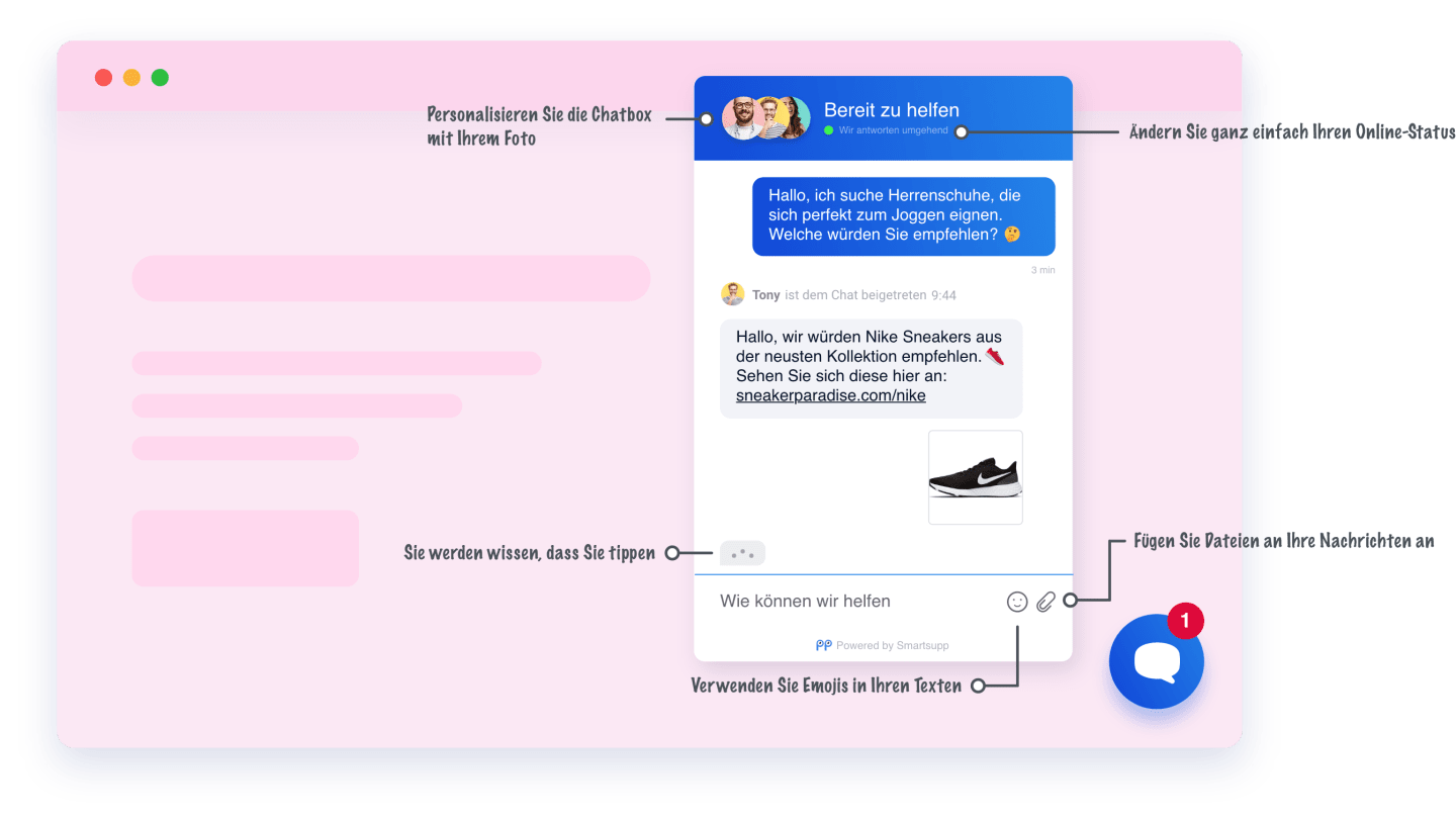 Chat-Box auf Ihrer Website